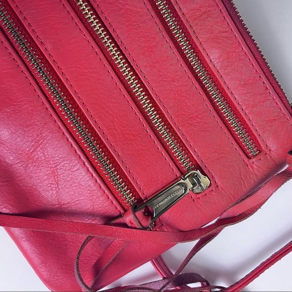 Rebecca Minkoff Crossbody Three Zip Rocker in Hot Red - Picture 7 of 7